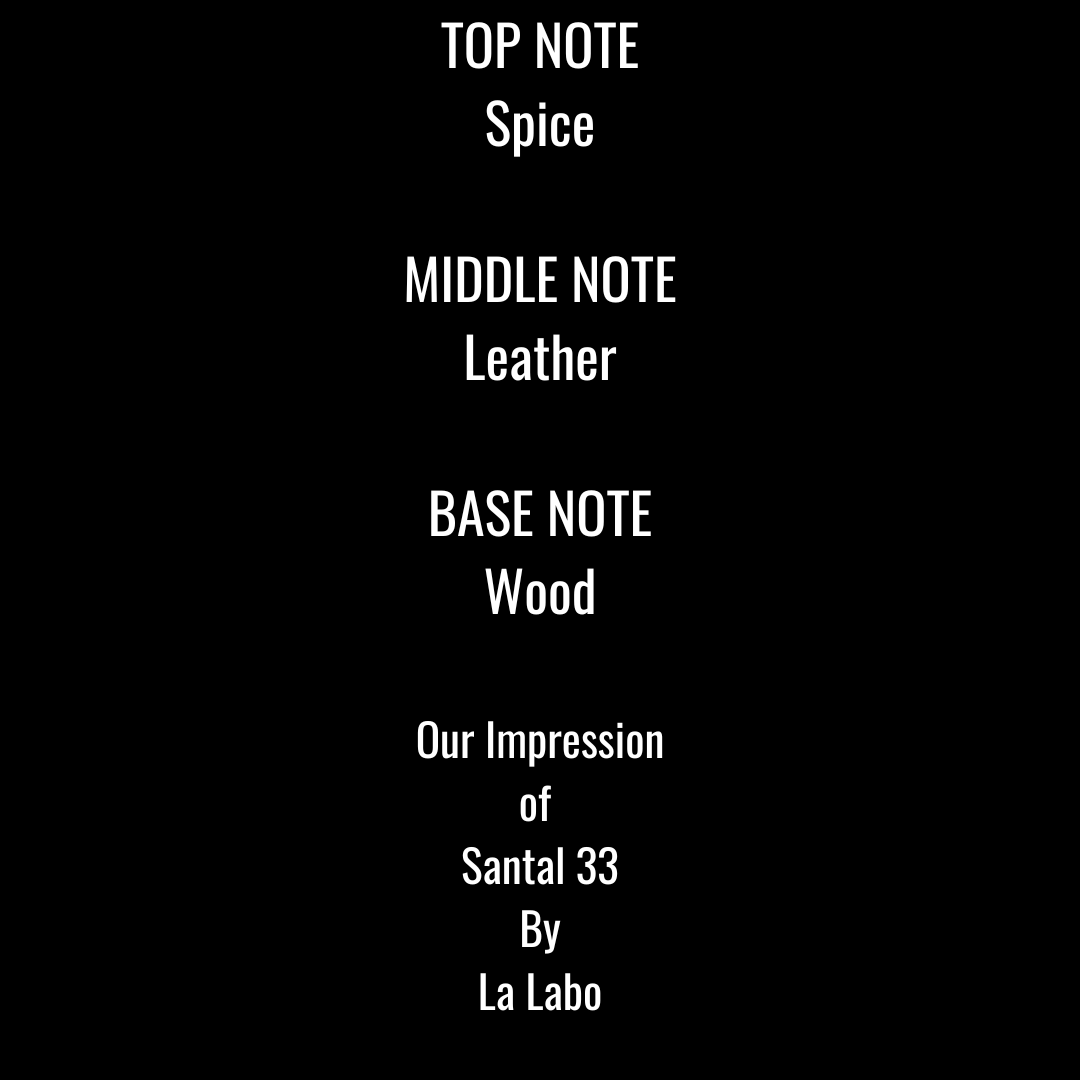 Craft #185 Impression of Santal 33 by La Labo